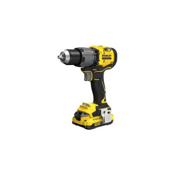 Taladro percutor brushless v20 li-ion 18v 80nm STANLEY