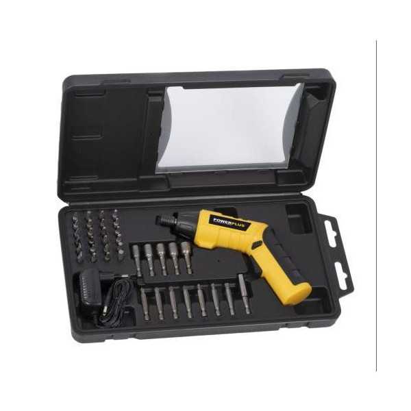 Atornillador 3.6v + accesorios powx00405 POWERPLUS
