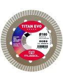 Disco diamante titan evo 180mm eje 22,23mm wtevo18 MUSSOL