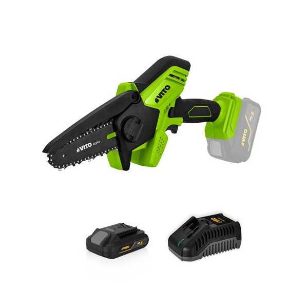 Mini motosierra ego 20v 100mm + bateria + cargador VITO