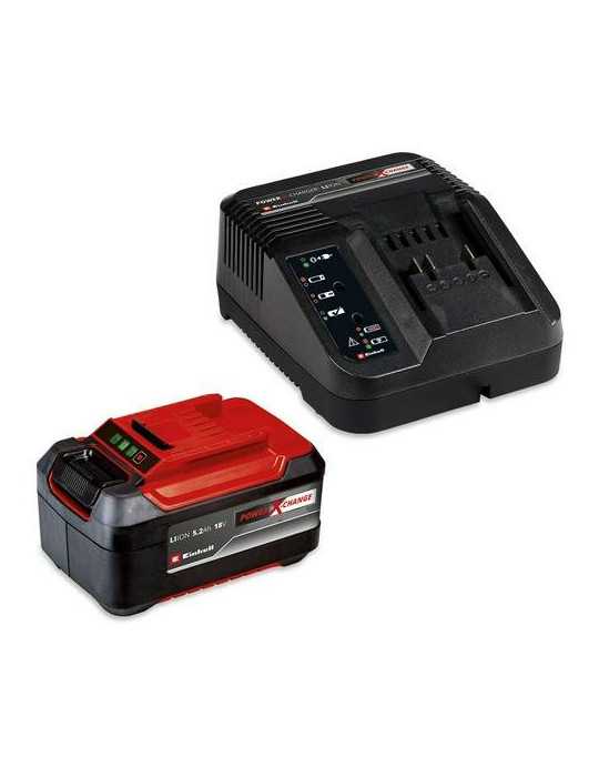 Kit cargador power-x 18v + bateria repuesto 5,2ah EINHELL