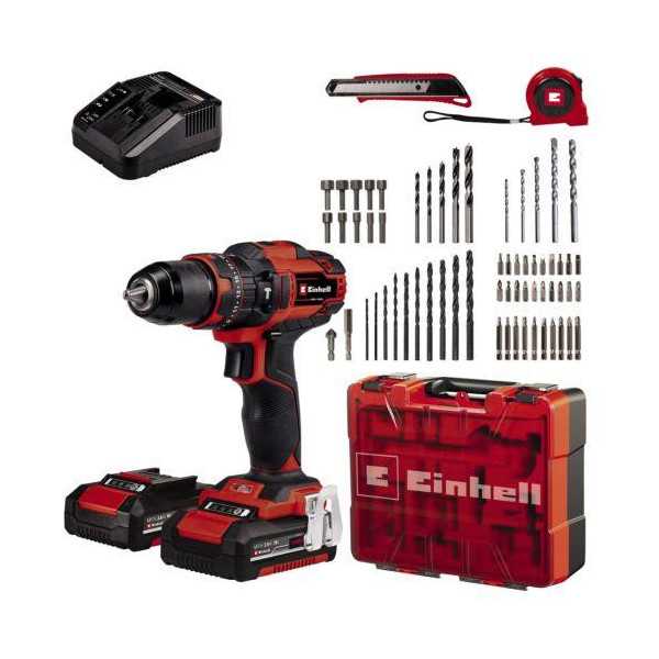 Taladro bat. 18v. te-cd 18/40 li-i+64 (2x2,0ah) EINHELL