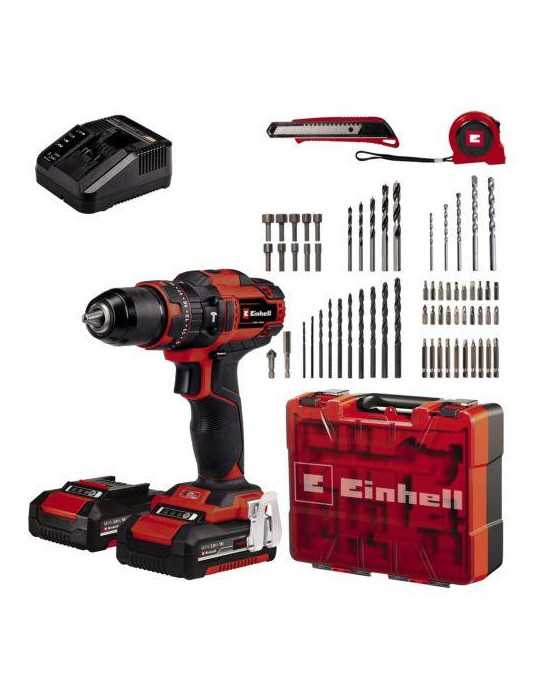 Taladro bat. 18v. te-cd 18/40 li-i+64 (2x2,0ah) EINHELL