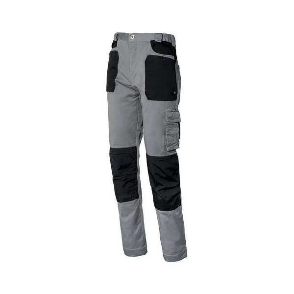 Pantalon stretch gris / negro 8730b-080 t.4xl STARTER