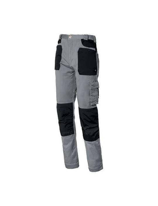 Pantalon stretch gris / negro 8730b-080 t.4xl STARTER