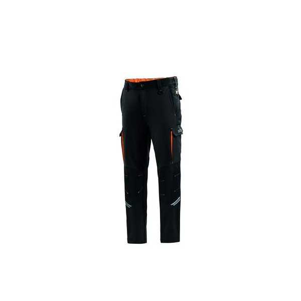 Pantalon tecnico oregon negro/naranja t.xl SPARCO
