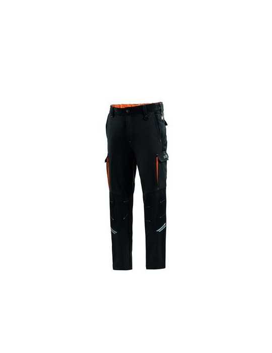Pantalon tecnico oregon negro/naranja t.2xl SPARCO