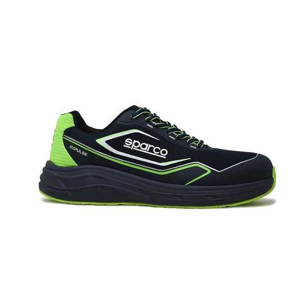 Zapato seguridad esd s1ps impulse willen neg/verd t-37 SPARCO