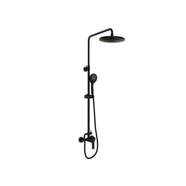 Conjunto ducha monomando extensible go 2 negro CLEVER