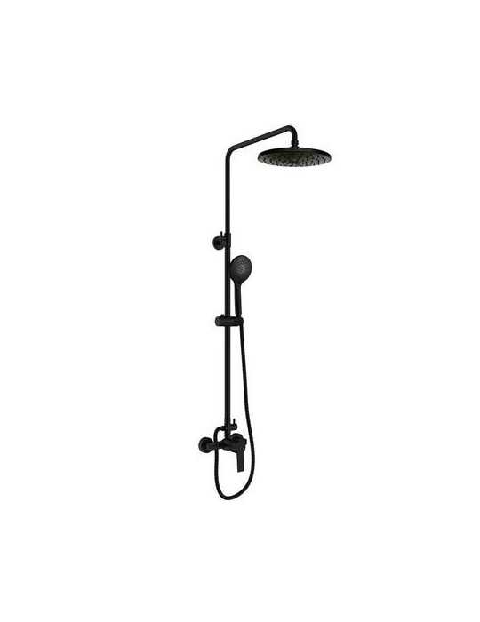 Conjunto ducha monomando extensible go 2 negro CLEVER