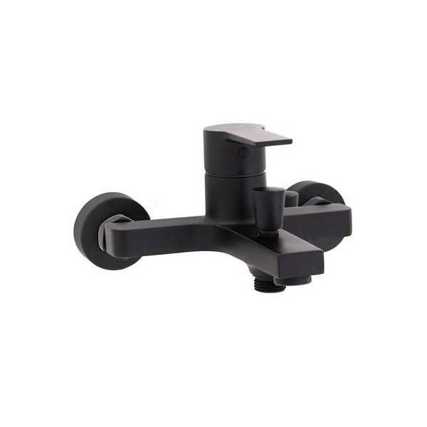 Grifo de baño-ducha monomando go 2 negro mate CLEVER