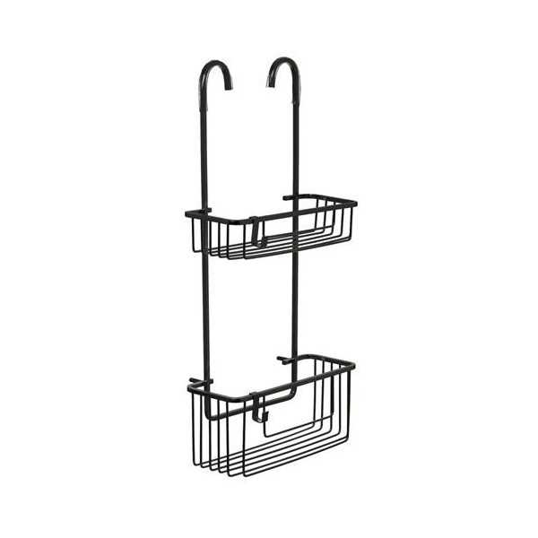 Cestillo c/ colgador grifo 2 alt aluminium / black TATAY