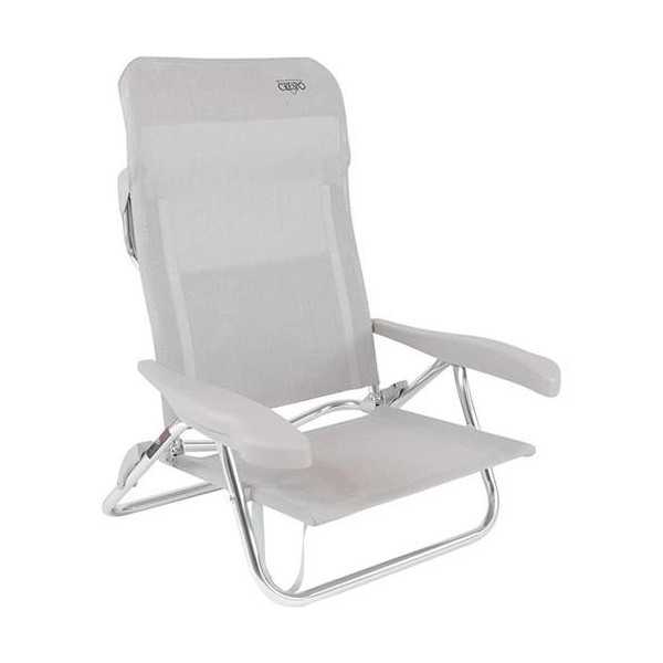 Silla playa baja al/221-m gris claro 1149307 BOGAERT