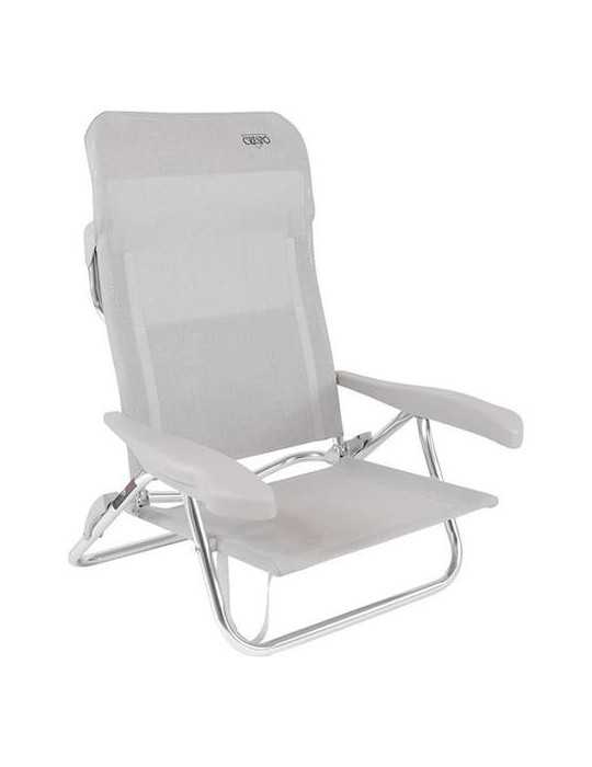 Silla playa baja al/221-m gris claro 1149307 BOGAERT