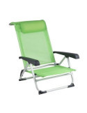 Silla de playa aluminio verde saint tropez 1204794 BOGAERT