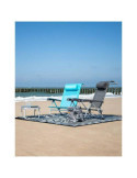 Silla de playa saint-tropez con almohada azul BOGAERT