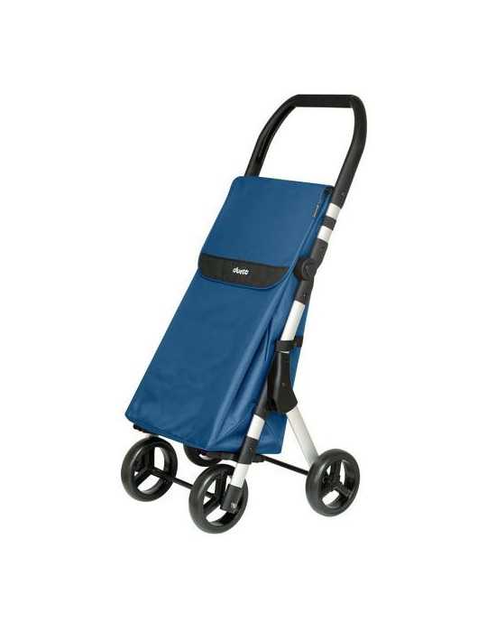 Carro de compra 46l muuvi up azul 4 ruedas PLAY