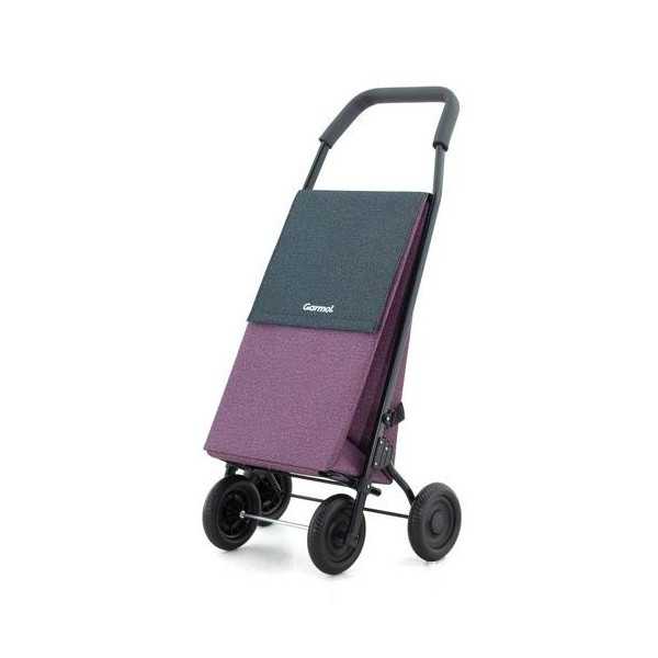Carro compra cross denim 55l berenjena/negro GARMOLL