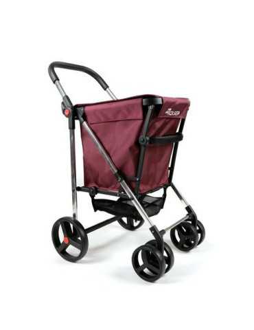 Carro compra 4/ruedas 2 giratorias plegable burdeo ROLSER