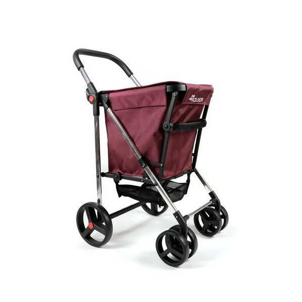 Carro compra 4/ruedas 2 giratorias plegable burdeo ROLSER