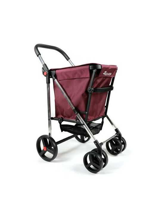 Carro compra 4/ruedas 2 giratorias plegable burdeo ROLSER