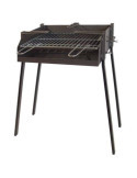 Barbacoa cuadrada c/ soporte paella 60x40x75 cms. IMEX