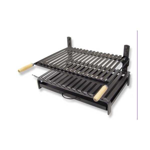 Parrilla barbacoa hierro 60x43x33cm 71406 IMEX