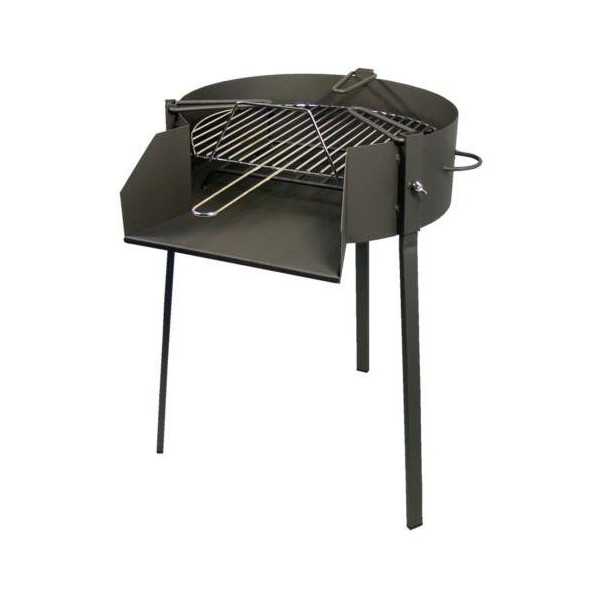 Barbacoa redonda c/soporte paella ø50x75cm. 71581 IMEX