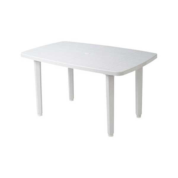 Mesa rectangular 140x90 cm blanca 4022 GARDENLIFE