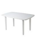 Mesa rectangular 140x90 cm blanca 4022 GARDENLIFE