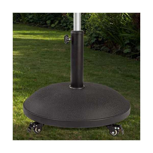 Soporte parasol cemento c/ruedas d50x34cm 25kg COLOR BABY
