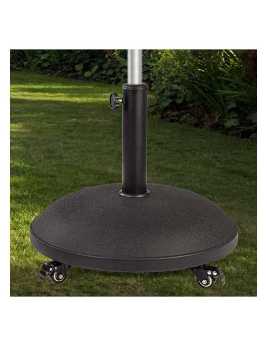 Soporte parasol cemento c/ruedas d50x34cm 25kg COLOR BABY