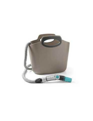 Kit manguera bolsa extensible 30m gris aquapop HOZELOCK