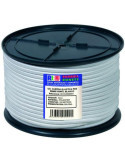 Cuerda elastica poliester 4 mm. blanca 200 m. ROMBULL