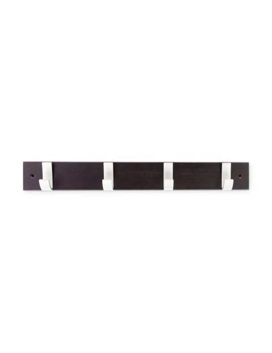 Colgador haya 4 ganchos blanco/wengue 3704-0 SAINT GENIS