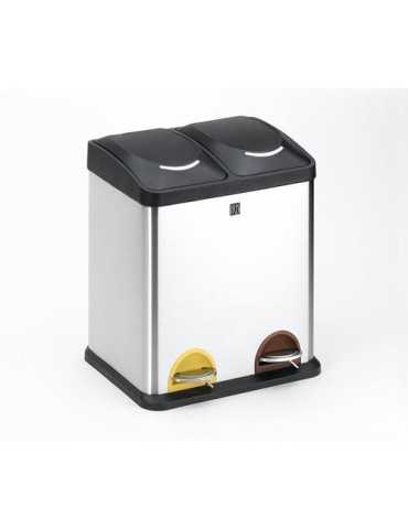 Cubo reciclje 2 compart.30l. 2398-i IRIS