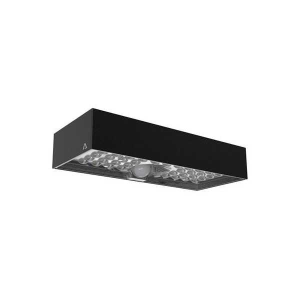 Aplique solar led 6w negro c/sensor movimiento ASLO