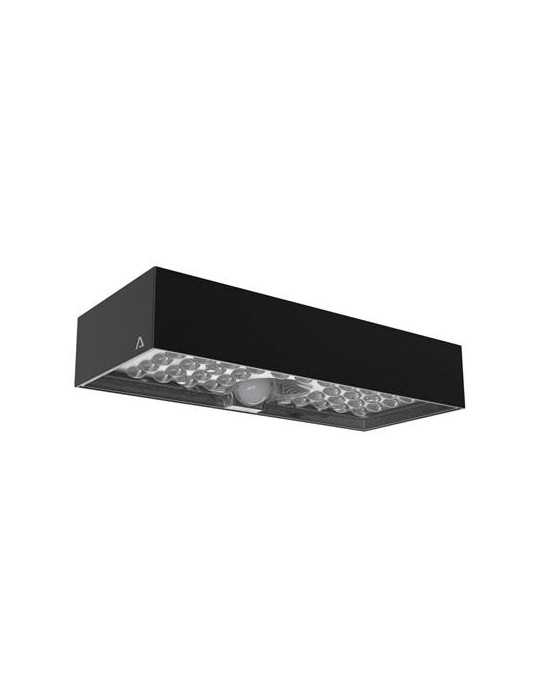 Aplique solar led 6w negro c/sensor movimiento ASLO