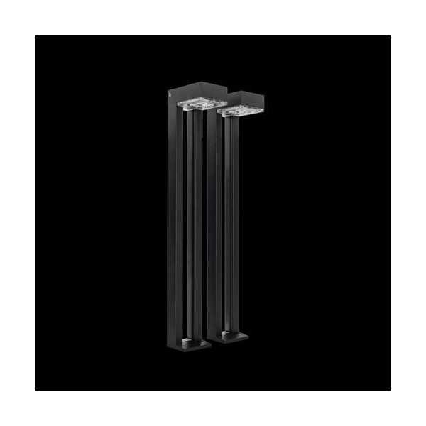 Baliza solar 100lm 4000k ip54 juego 2uds negro ASLO