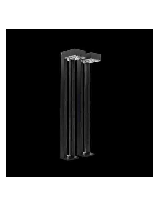 Baliza solar 100lm 4000k ip54 juego 2uds negro ASLO