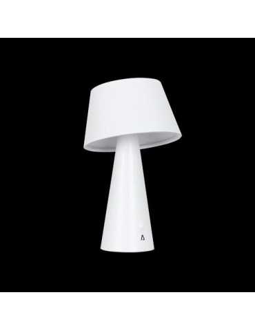 Lampara de mesa solar 500lm 4000k ip44 blanca ASLO