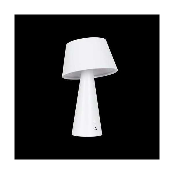 Lampara de mesa solar 500lm 4000k ip44 blanca ASLO