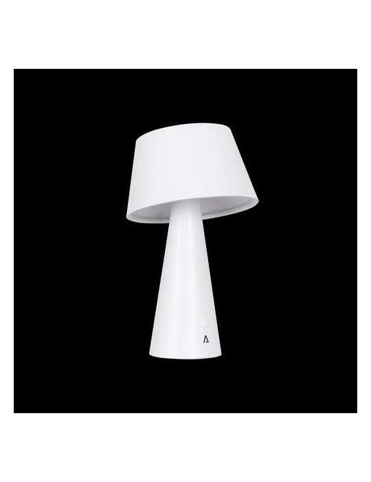 Lampara de mesa solar 500lm 4000k ip44 blanca ASLO