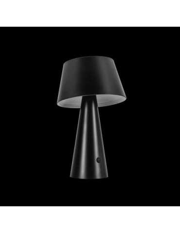 Lampara de mesa solar 500lm 4000k ip44 negra ASLO