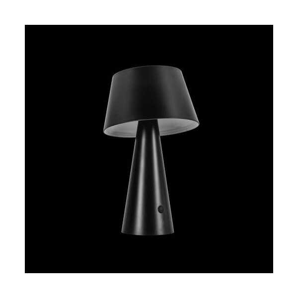 Lampara de mesa solar 500lm 4000k ip44 negra ASLO