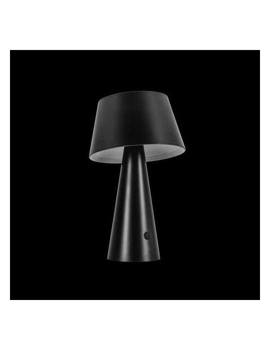 Lampara de mesa solar 500lm 4000k ip44 negra ASLO