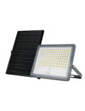 Foco solar con pir y panel solar externo ip65 12w LUCECO