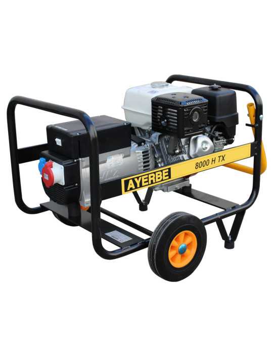 Grupo electrógeno AY-8000 TX s/cuadro Honda AYERBE