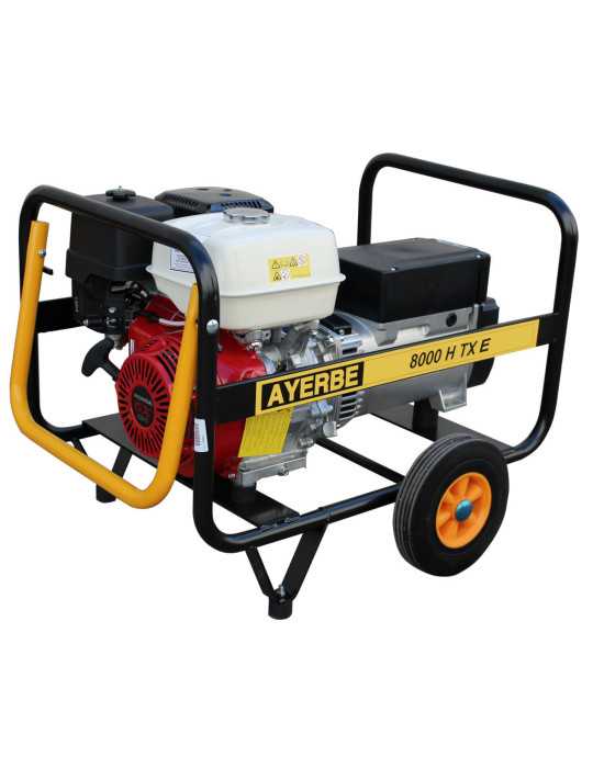Grupo electrógeno AY-8000 TX /e s/cuad. Honda AYERBE