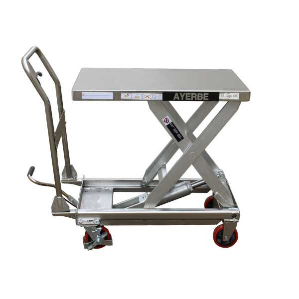 Mesa Hidraulica inox. 450 kg. AYERBE
